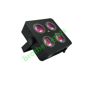 4x12W LED Par Light Pequeñas luces de escenario inalámbricas Alimentado por batería RGBWA + UV/Wireless IR <span class=keywords><strong>DMX</strong></span> Par Light - Product Image 3