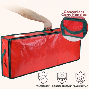 Cổ Phiếu Sẵn Sàng 40 Inch PE Giáng Sinh Gói Giấy Lưu Trữ Bag Với Xử Lý Và Túi Món Quà Kỳ Nghỉ Bọc Phụ Kiện Tổ Chức - Product Image 3