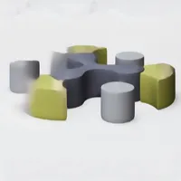 Ensemble de canapés de bureau modulaires en tissu, design nordique moderne, en forme d'arc, pour usage commercial dans le salon, Foshan Longjiang