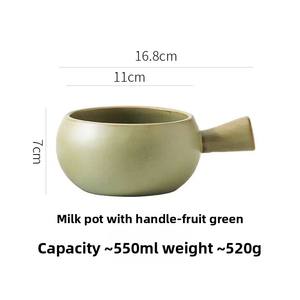 Bol en porcelaine grossière <span class=keywords><strong>de</strong></span> grande capacité <span class=keywords><strong>de</strong></span> style japonais avec poignées bol à <span class=keywords><strong>soupe</strong></span> <span class=keywords><strong>de</strong></span> salade Bibimbap transfrontalier pour nouilles et flocons d'avoine pour jetable - Product Image 2