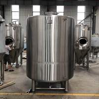 Réservoir d'eau glacée de qualité alimentaire SUS304, réservoir de refroidissement à glycol enveloppé, compatible avec le système de brassage