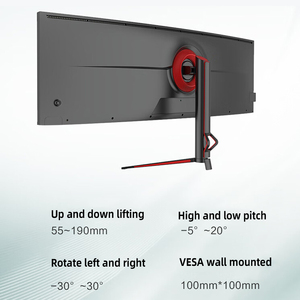 จอภาพสำหรับเล่นเกมแบบโค้งขนาด5K 60Hz 144Hz 49นิ้วหน้าจอกว้างพิเศษจอแสดงผล HDR สำหรับคอมพิวเตอร์ตั้งโต๊ะจอภาพ LCD ไฟ LED แสงไฟ RGB - Product Image 3