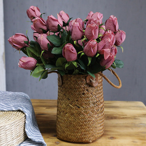 <span class=keywords><strong>Bouquet</strong></span> de fleurs artificielles rétro de style européen en vrac, boutons de roses pour la décoration de la maison, de l'hôtel, la décoration de <span class=keywords><strong>mariage</strong></span> - Product Image 1
