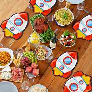 Platos Desechables de Papel de 9 Pulgadas, Diseño Moderno, Decoraciones para Fiestas Temáticas, Bodas y Días Festivos, Gran Venta - Product Image 5