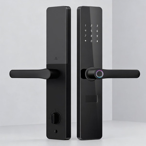 ブルーロック インテリジェント 指紋認証 WiFi スマートハンドルロック フロントドア セキュリティ デジタルロック - Product Image 1