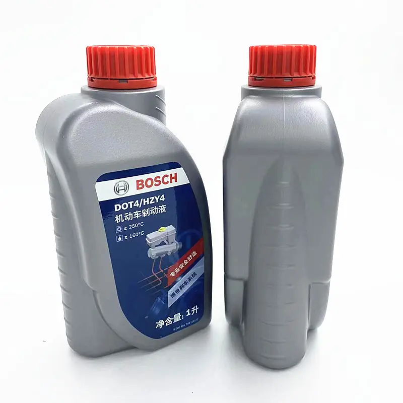 卸売ブレーキシステム1000mlプラスチックボトルボッシュブランドブレーキフルードDOT4カーブレーキ潤滑剤