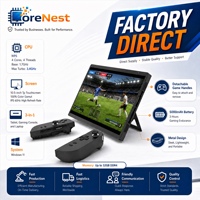 Tableta de Juegos CoreNest de 10.5 Pulgadas con Windows, Consola de Juegos Portátil Intel N95, Pantalla Táctil, Controlador de Joystick, Windows 11, PC Portátil