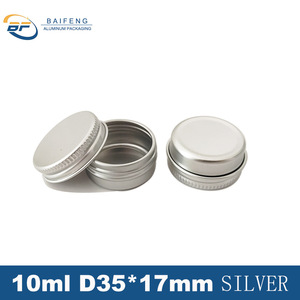 10ml 35*17 lindo tarro de aluminio redondo colorido pequeño <span class=keywords><strong>lata</strong></span> de Metal con tapa de tornillo acabado <span class=keywords><strong>mate</strong></span> negro para manualidades cuidado de la piel - Product Image 4