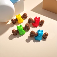 Jouets à mâcher durables pour chiots, bâtonnets à mâcher en bois et en plastique en forme d'os, jouets pour animaux de compagnie pour jouer en extérieur et en intérieur