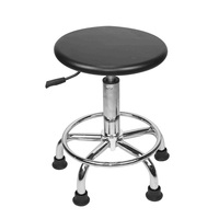 Chaise antistatique ESD Hanyang Clean Lab avec revêtement en cuir PU et structure métallique