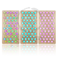 Flyfirm Sensory SPIN Light Board avec 54 boutons rotatifs-Spectre complet 256 couleurs pour l'entraînement visuel et perception des couleurs