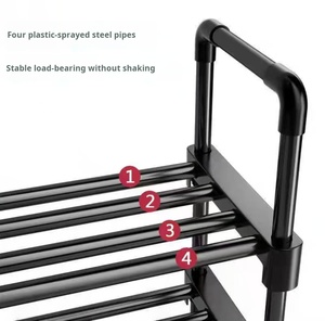 <span class=keywords><strong>Meuble</strong></span> à <span class=keywords><strong>chaussures</strong></span> en plastique à 9 niveaux, peu encombrant, avec garantie commerciale, pour salon, placard et couloir - Product Image 5