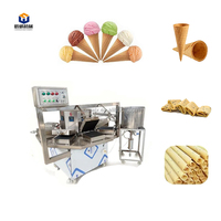 Machine commerciale automatique de cône de forme de bol de remplissage profond de gaufre de production de la Malaisie