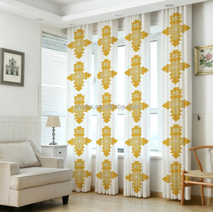 Cortinas Personalizadas de Gran Tamaño con Diseño Etíope y Eritreo en 3D, para Sala de Estar, Ventanas, Salas de Estar y Hoteles - Product Image 1