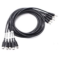 Cable de Alimentación de Carga Rápida USB Tipo C Macho a DC 4.0*1.7mm en Ángulo Recto, USB3.1 PD 5V/9V/12V/15V/20V 3A, PVC, de Fábrica OEM