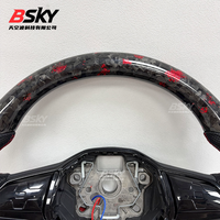 Volant en cuir et fibre de carbone forgée pour Volkswagen Golf 8 GTI R Mk6 Mk7 Mk8 Gtr GTD GTS GTE T-roc Polo B6 B7 B8