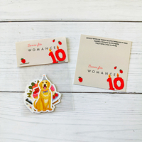 Packs d'autocollants personnalisés professionnels à quantité minimale de commande bas avec carte d'en-tête dans le logo de votre entreprise Pack d'autocollants en vinyle imperméables pour la promotion