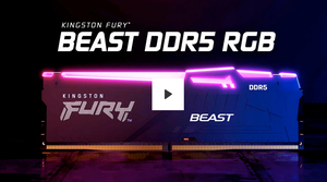 ชุดหน่วยความจำเดสก์ท็อป <span class=keywords><strong>FURY</strong></span> <span class=keywords><strong>Beast</strong></span> <span class=keywords><strong>DDR5</strong></span> 16GB 6000 <span class=keywords><strong>RGB</strong></span> สีดำและสีขาว EXPO ของแท้ใหม่แกะกล่อง - Product Image 5