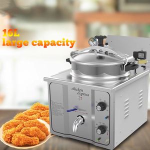 <span class=keywords><strong>Friteuse</strong></span> à pression automatique XEOLEO 16L <span class=keywords><strong>3000W</strong></span>, <span class=keywords><strong>friteuse</strong></span> à pression électrique pour poulet, <span class=keywords><strong>friteuse</strong></span> à pression en acier inoxydable, machine à frire profonde - Product Image 6