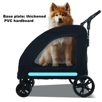 Poussette de luxe pour animaux de compagnie de grande taille pour les voyages en plein air Portable pliable multifonctionnel pour les chiens de taille moyenne à grande vente transfrontalière