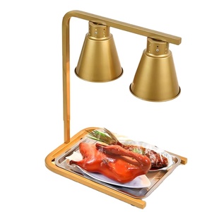 Nuova Lampada Riscaldante a Infrarossi a Doppia Testa a Forma di U, Oro Rosa e Bianca, 500W per Buffet, Hotel, Catering, Snack e Barbecue - Product Image 3