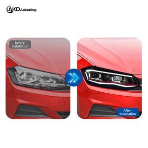 Farol LED Automático <span class=keywords><strong>AKD</strong></span> para VW Polo 2019-2024 com Sinal de Direção Sequencial, Novo, Lente Dupla Colorida, Animação de Inicialização - Product Image 5