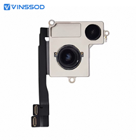 Module de caméra arrière de remplacement pour iPhone 15, 15 Plus, 15 Pro, 15 Pro Max – Ensemble de réparation pour téléphone avec adaptateur
