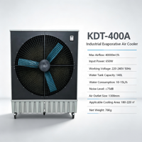 Refroidisseur d'air évaporatif mobile à faible bruit, débit d'air élevé de 40000 m3/h, réservoir d'eau de 140 L pour le refroidissement des ateliers de production et des usines d'assemblage