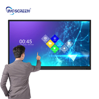 INGSCREEN OEM ODM 4K Android 12 14 ЖК-дисплей Панель 75 дюймов белая доска интерактивный Smart IFP