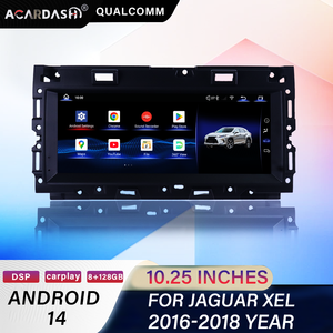 Autoradio Acardash 10,25 pouces Android 14 avec écran tactile, navigation GPS et aide au recul OBD2 pour <span class=keywords><strong>Jaguar</strong></span> XEL 2016-2018 - Product Image 1