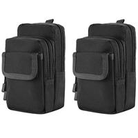 Étui de téléphone tactique MOLLE, pochette de ceinture EDC multi-poches pour téléphones portables, cartes et équipement de plein air