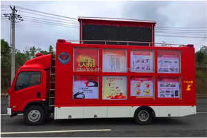 Japón Isuzu P4 P6 LED Mobile Stage Billboard Publicidad Camión Led Video Pantalla Camión Led Billboard Trailer - Product Image 5