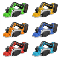 Raboteuse à bois au lithium-ion avec profondeur de rabotage réglable de 0 à 1 mm, idéale pour le travail du bois, le polissage de panneaux DIY et la rénovation de la maison