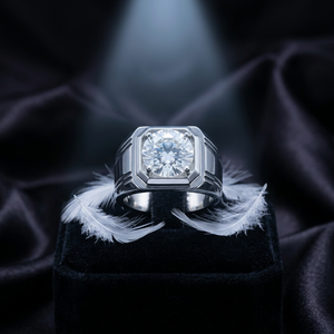 Bague de mariage vintage unisexe Topcarat en moissanite ronde de 3 carats, plaquée argent 925, multi-occasions - Product Image 2