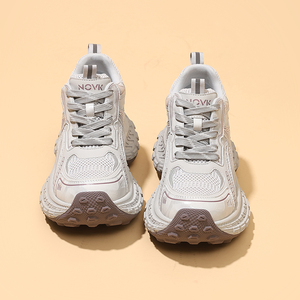 Lightweight Breathable Women's Sneakers 2026 Spring Chunky Soled Height Enhancing Casual Hiking Shoes Retro Style - Product Image 6