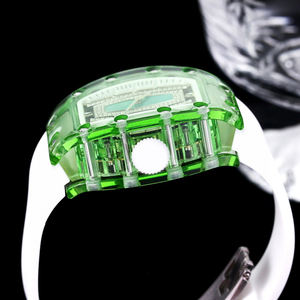 Reloj de Pulsera de Caucho con Diamantes y Zafiros Atemporales para Hombre, de Alta Gama, para Aniversarios, Ceremonias Formales, Uso Diario, Elegante - Product Image 4