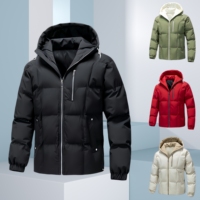 Veste d'hiver pour homme tendance personnalisée, style streetwear, à capuche, grande taille, vêtements décontractés d'extérieur, coupe-vent et chaude