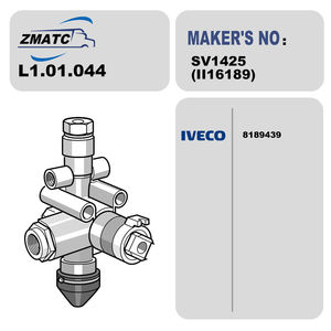 Valve <span class=keywords><strong>de</strong></span> nivellement <span class=keywords><strong>de</strong></span> <span class=keywords><strong>frein</strong></span> pour camion IVECO, référence OEM 8189439, ZMATC MAKER'S NO SV1425 - Product Image 4