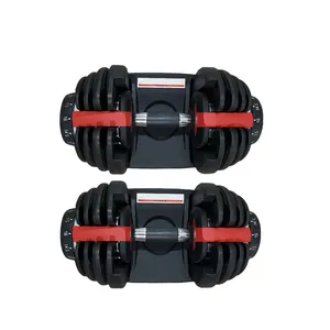 Home Gym Logo Disesuaikan Diterima Alat Fitness Rumah Alat Adjustable 100lb 32Kg Adjustable 10Kg Dumbbell 100Kg Dumbbell Set