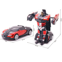 Venta al por mayor 1:18 Control remoto deformación Robot RC juguete transformar modelo de coche para niños