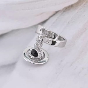 High Quality Copper Western Queen Mother Vivienne Open <b>Adjustable</b> Saturn <b>Rings</b> Fashion Unisex <b>Rings</b> Wholesale - Product Image 3