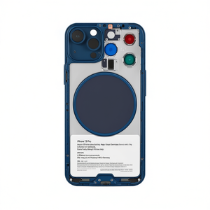 Cover Posteriore con Telaio Blu per Apple iPhone 13 Pro, Ricambio Scocca - Product Image 2