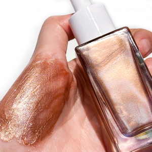MLM customizable Scent Color Shimmer Body Oil 30mlSquare Bottle Fine Glitter Liquid Highlighter Hydrating private label body oil - Product Image 6
