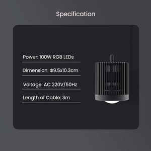 100W Super Couleur Goldfish Tank <span class=keywords><strong>LED</strong></span> Downlight Éclaircissant Coral Reef <span class=keywords><strong>Algues</strong></span> Bloom Planté <span class=keywords><strong>Aquarium</strong></span> D'eau Douce <span class=keywords><strong>Led</strong></span> <span class=keywords><strong>Éclairage</strong></span> - Product Image 2