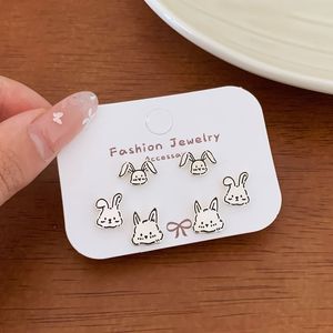 ต่างหูรูปหูแมวและหูสุนัข ดีไซน์ดั้งเดิม คุณภาพสูง น่ารัก ขนาดเล็ก ทำจากเงินแท้ เหมาะสำหรับผู้หญิง - Product Image 6