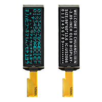 Modul Layar PMOLED 2,89 Inci 20x4 Karakter dengan Driver US2066 Antarmuka SPI/I2C/Paralel