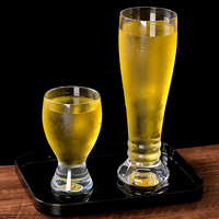 Verre à bière incassable en acrylique, gobelet PC pour boissons, tasse épaisse transparente pour boissons froides, résistante à la chaleur pour hôtel, bar, restaurant
