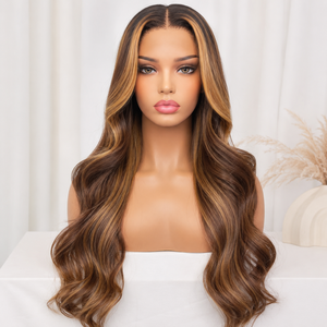 Perruque Lace Front HD Transparente pour Vendeurs, 100% Cheveux Humains Brésiliens Vierges, 360 Sans Colle, Grade 10A, Ondulation Water Wave Longue - Product Image 1
