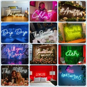 GENDAGAN Enseigne Néon LED Personnalisable Grandes Lumières Néons Personnalisées pour Mariage Fête d'<span class=keywords><strong>Anniversaire</strong></span> Enfants Chambre <span class=keywords><strong>Boutique</strong></span> Nom Entreprise - Product Image 2
