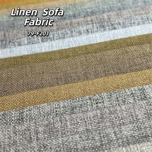 Home Textile Woven Medium-weight Plain-colored <strong>Sofa</strong> <strong>Fabric</strong> 100%Polyester Breathable PACoated Upholstery Linen Look <strong>Fabric</strong> - Product Image 3